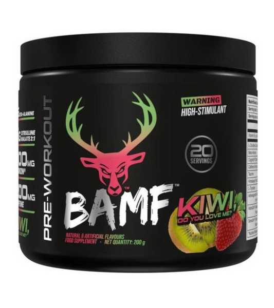 Bucked Up BAMF Pre-Workout – High-Stim Nootropic Formula 20 servings