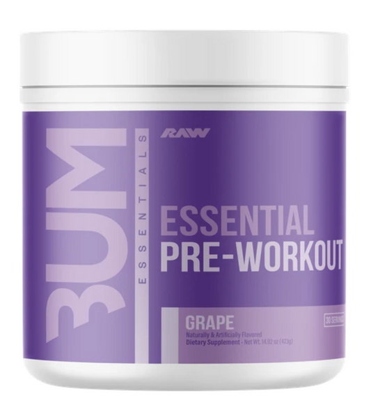 RAW Nutrition's Essential BUM Pre-Workout 30 servings