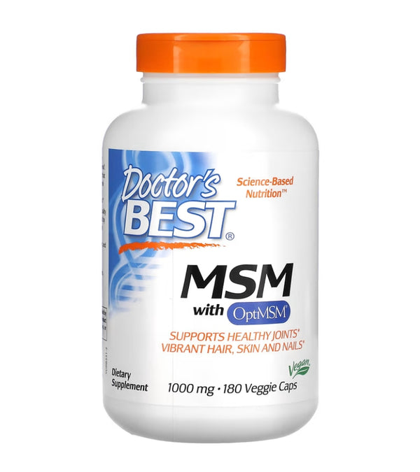 Doctor's Best MSM with OptiMSM 1000 mg 180 caps