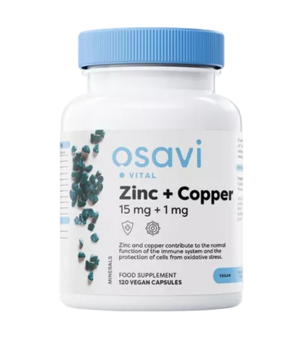 Osavi Zinc+Copper 120 vege caps