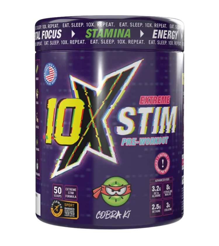 10X Extreme Stim Pre Workout 600g