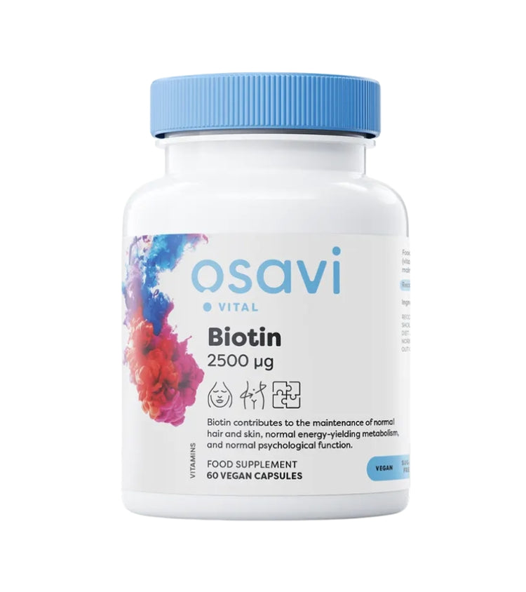 Osavi Biotin 2500μg 120 vegan caps exp. 5/26