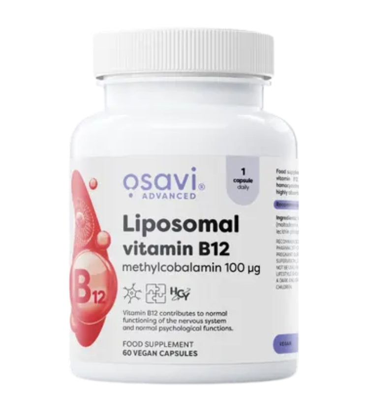 Osavi Liposomal Vitamin B12 (Methylcobalamin) - 60 Capsules
