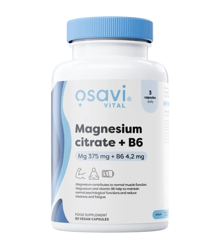 Osavi Magnesium Citrate + Vitamin B6 – 90 vegan caps