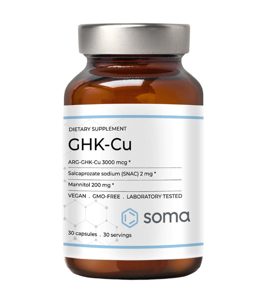 Soma GHK-Cu (ARG-GHK-Cu) 3000mcg – 30 Capsules