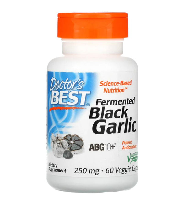Doctor's Best Fermented Black Garlic ABG10+ 250 mg 60 vege caps