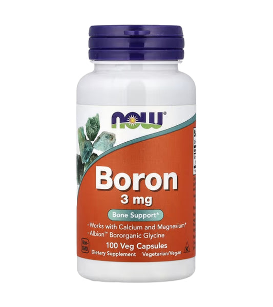 NOW Foods Vegan Boron – 3 mg | 100 Capsules