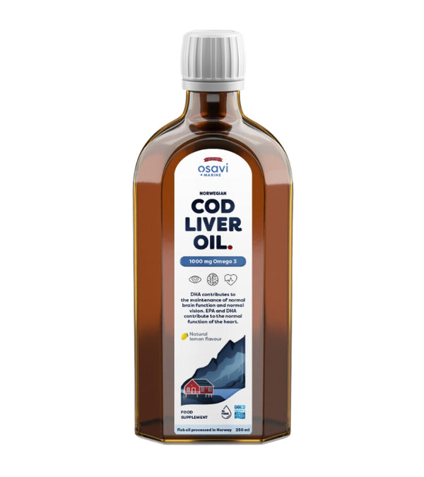 Osavi Cod Liver Oil + D3 250 ml Lemon Flavour (Omega 3)