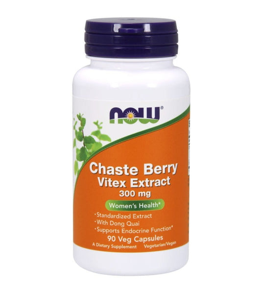 Now Foods Chaste Berry Vitex Extract 300 mg 90 vege caps