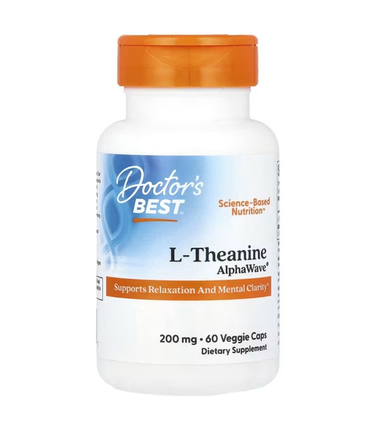 Doctor's Best L-Theanine AlphaWave 200mg 60 vege caps