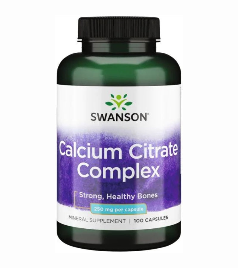Swanson Calcium Citrate Complex 100 caps (250 mg per caps)