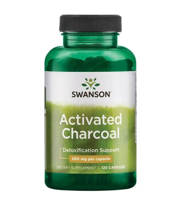 Swanson Activated Charcoal 120 caps