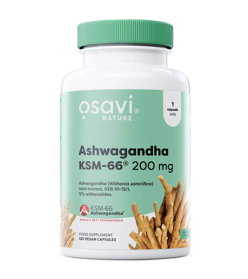 Ashwagandha KSM-66® 200mg 120 vege caps