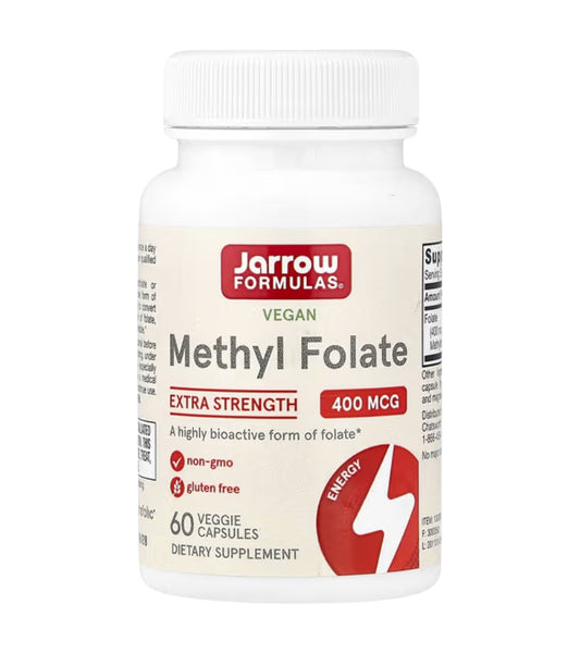 Jarrow Formulas Methyl Folate 400 mcg (Quatrefolic®) - 60 Capsules