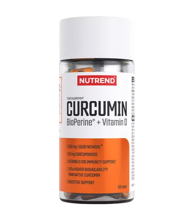 Nutrend Curcumin + BioPerine® + Vitamin D - 60 Capsules