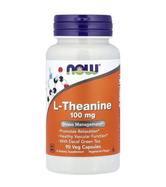 NOW Foods L-Theanine 100 mg - 90 Capsules