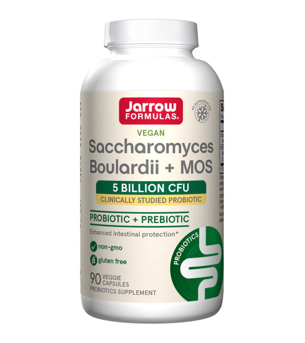 Jarrow Formulas Saccharomyces Boulardii + MOS Probiotic + Prebiotic 90 vege caps