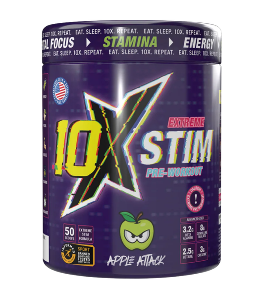 10X Extreme Stim Pre Workout 600g